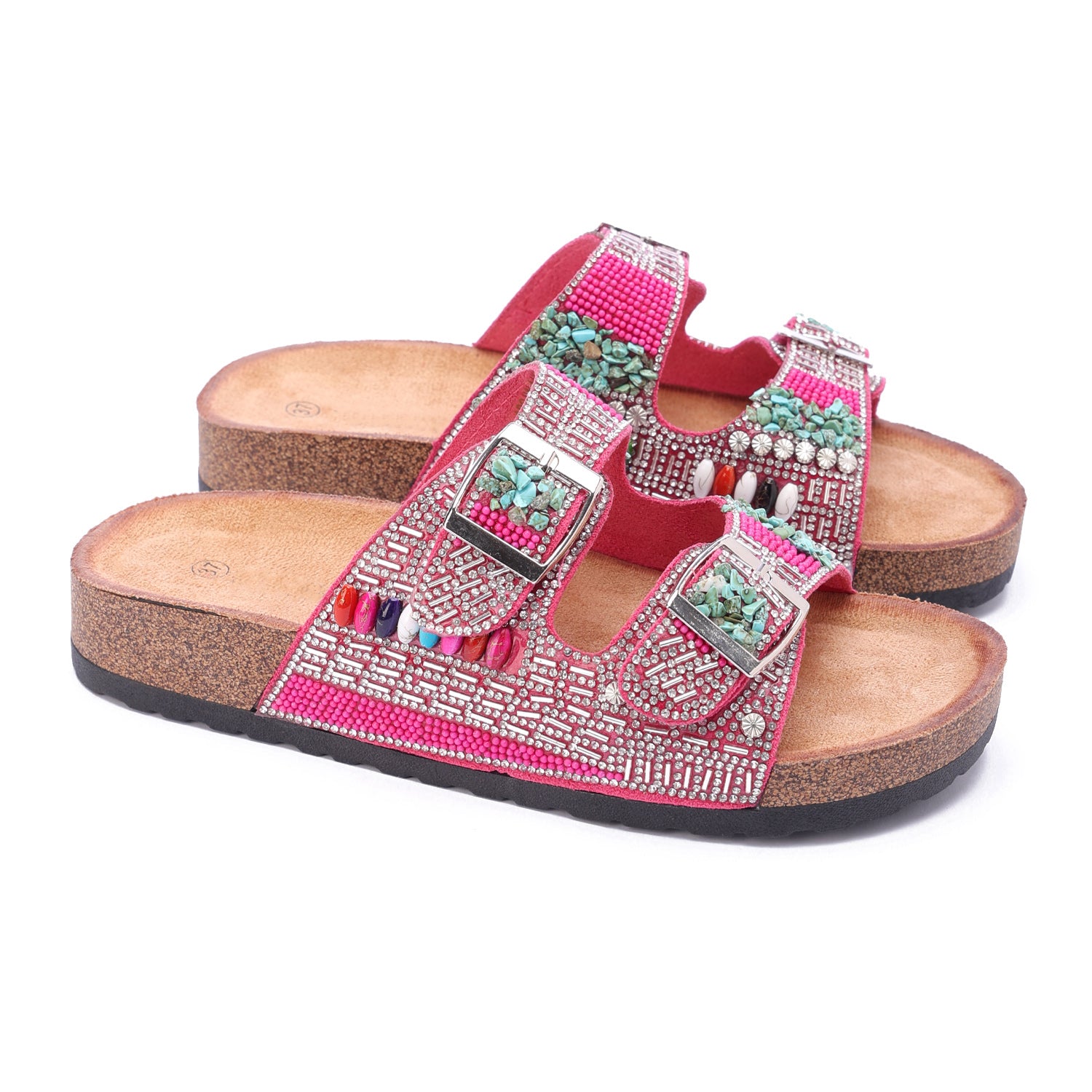 Celeste Luxe Sandals-Pink