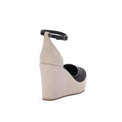 Wedge Strap Heels - Black
