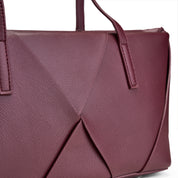 Architectural Wrap Shoulder Bag - maroon