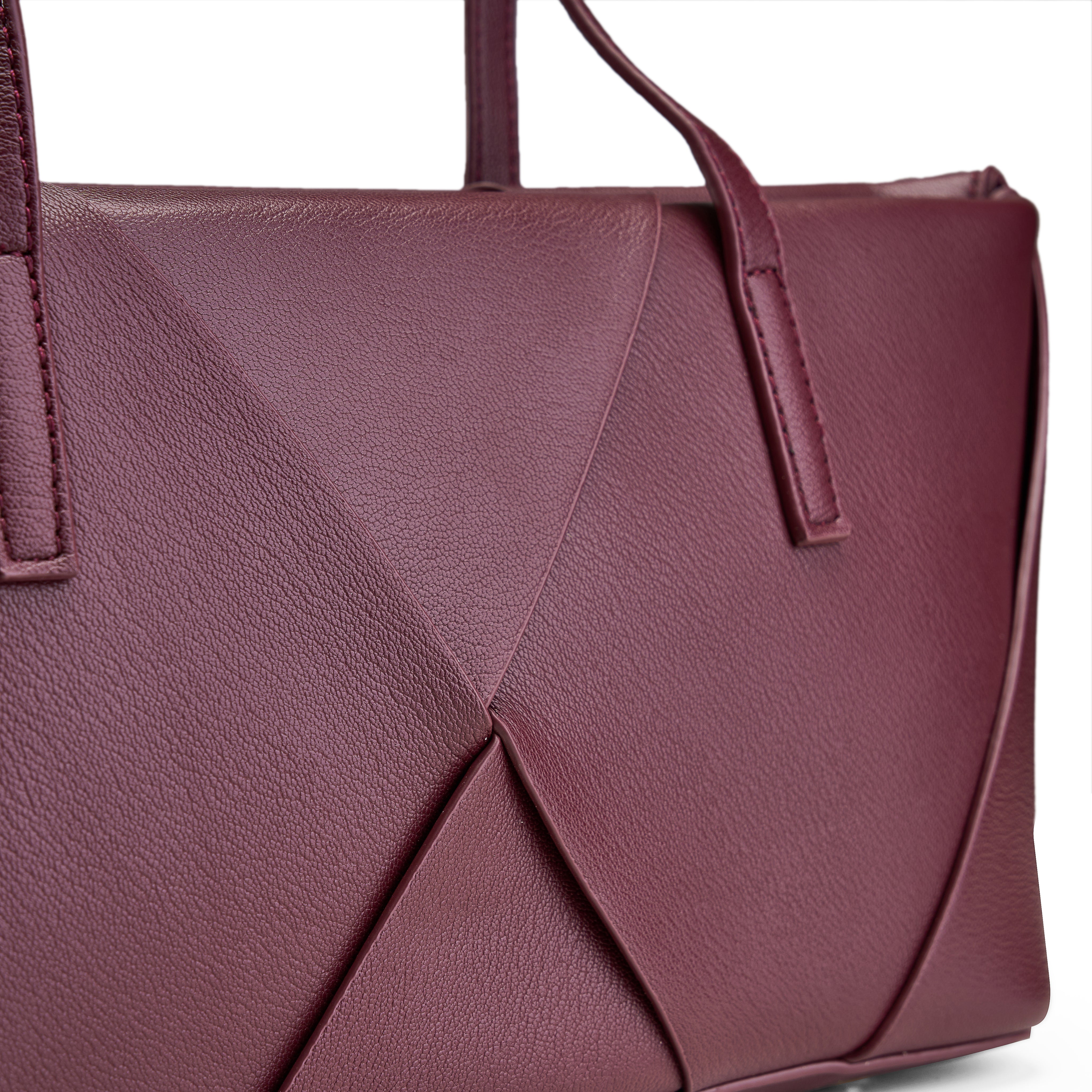 Architectural Wrap Shoulder Bag - maroon