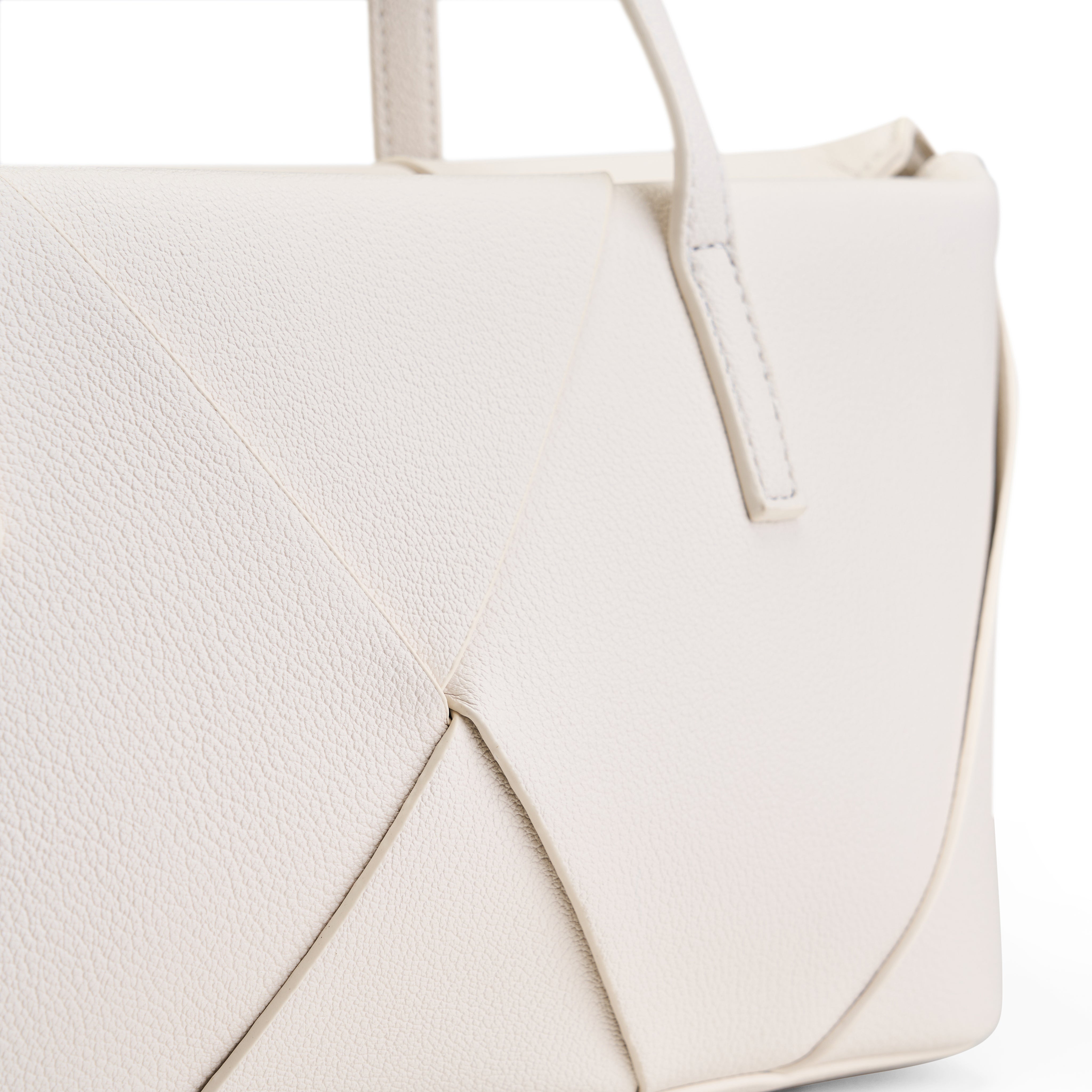 Architectural Wrap Shoulder Bag - White