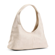 Soft Finish Half-Moon Bag - Beige
