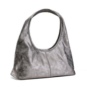 Soft Finish Half-Moon Bag - dark gray