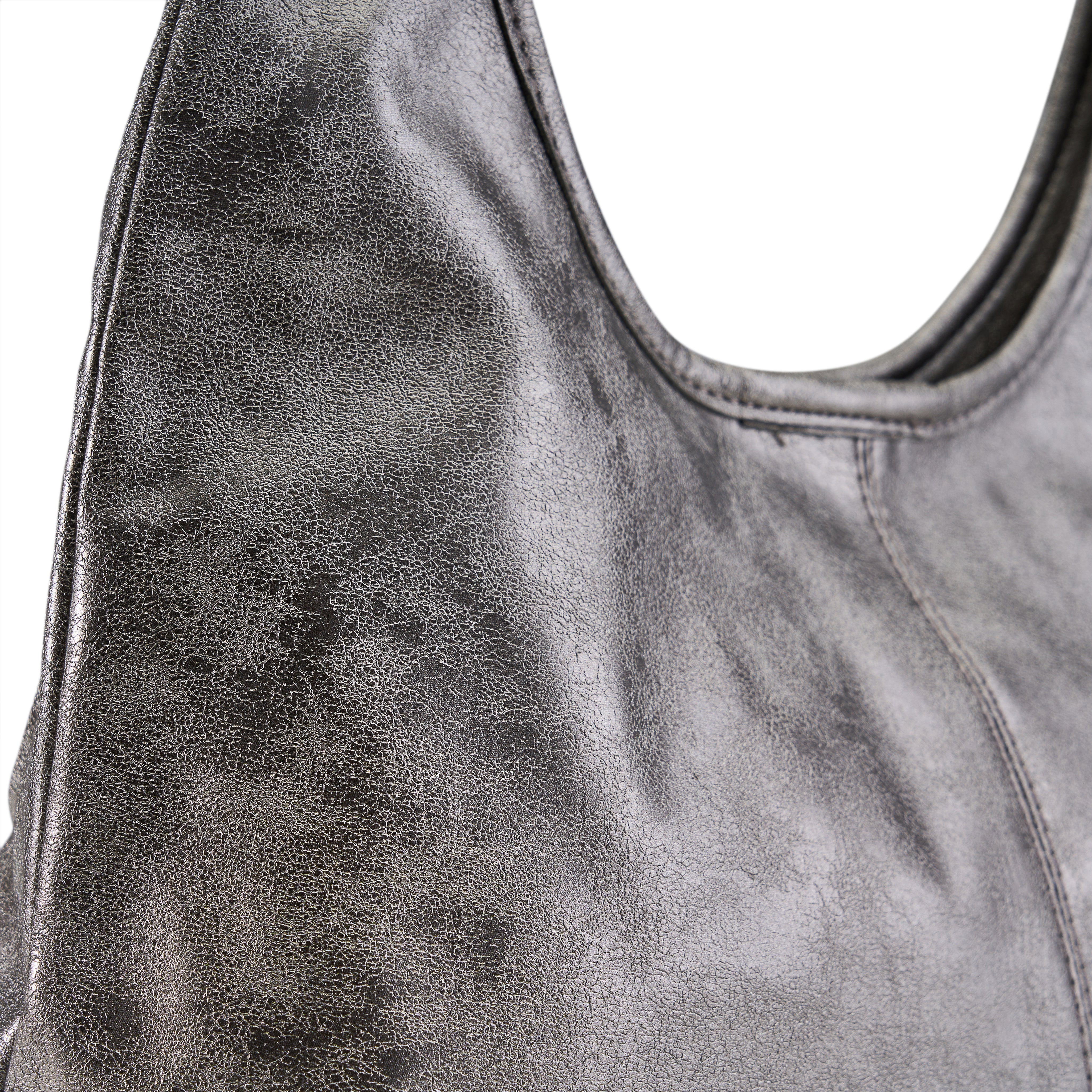 Soft Finish Half-Moon Bag - dark gray