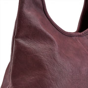 Soft Finish Half-Moon Bag - Maroon