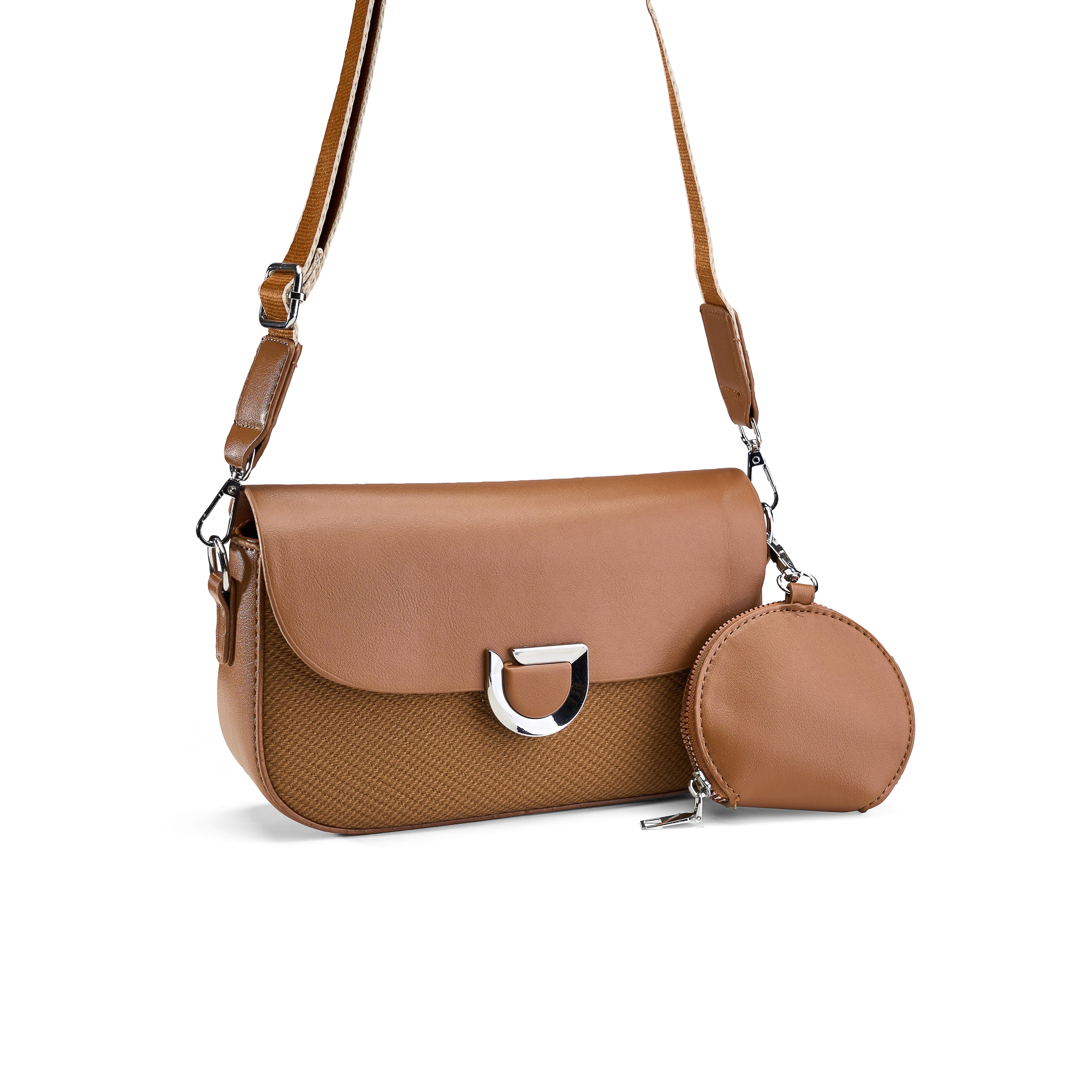 Two-Tone Flap Crossbody - havan