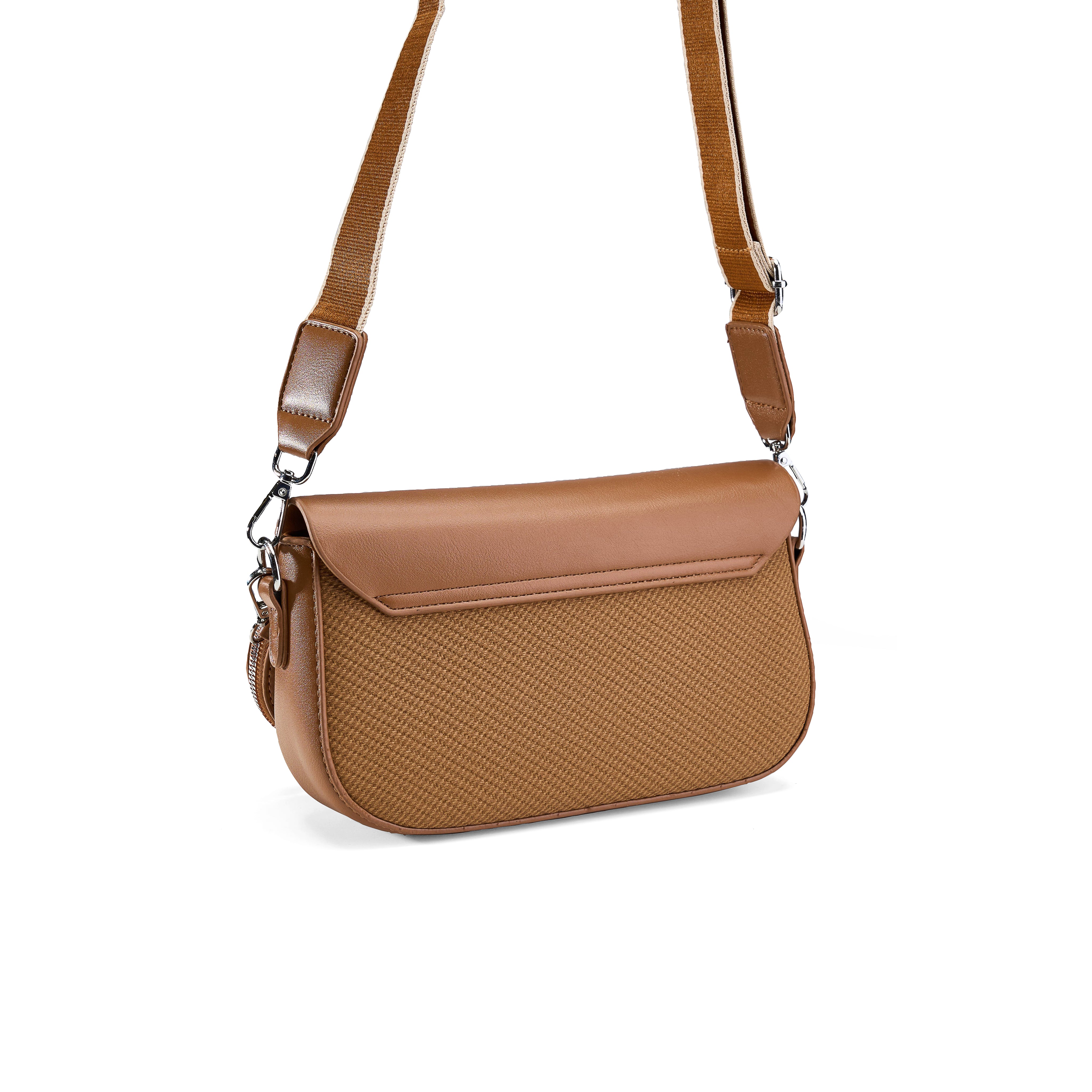Two-Tone Flap Crossbody - havan