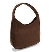 Corduroy Hobo Bag - Brown