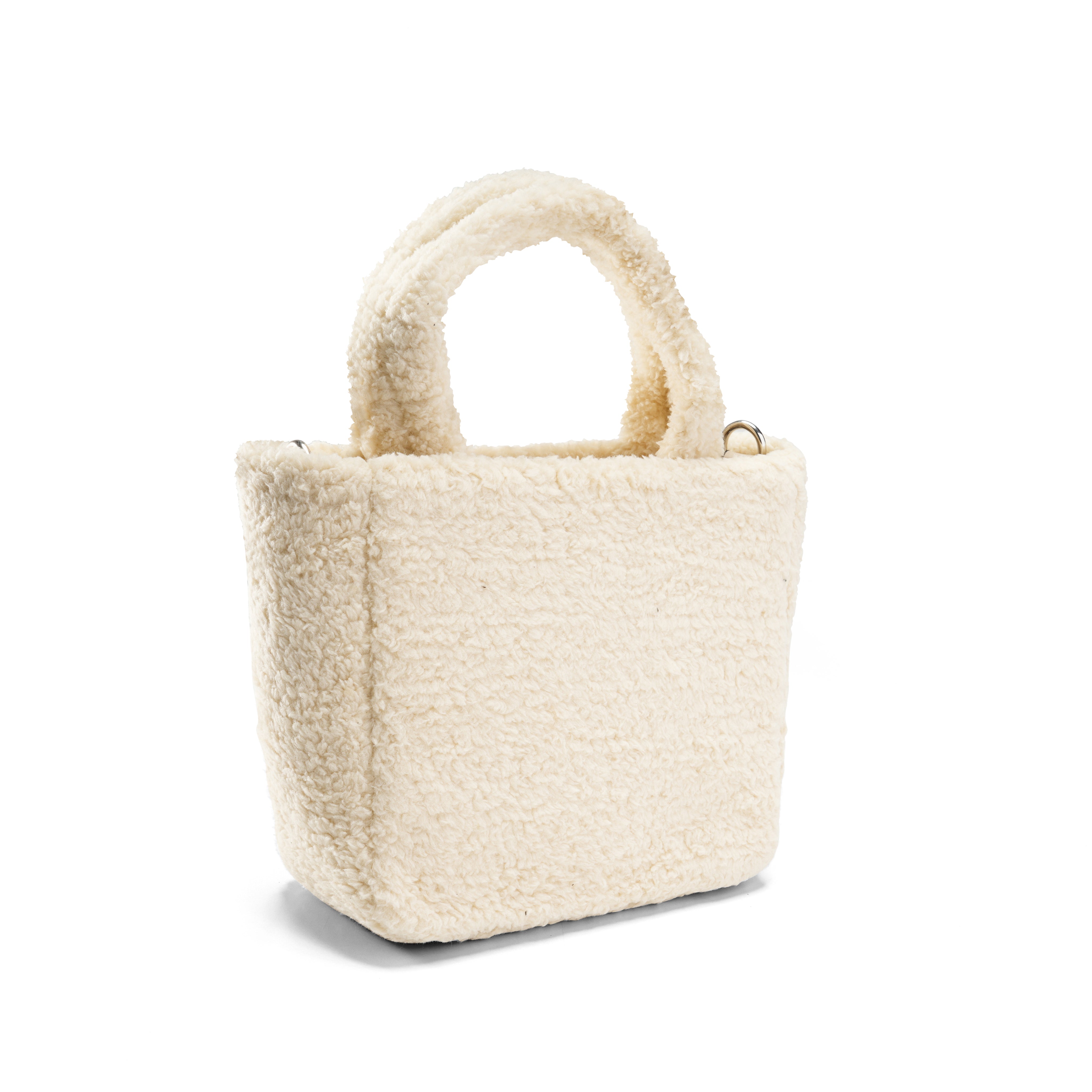 Warmth in Style: Sherpa Tote Bag - Beige