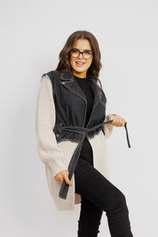 Wrap Belted Coat With Casual Elegance - Beige