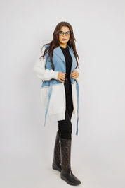 Wrap Belted Coat With Casual Elegance - White