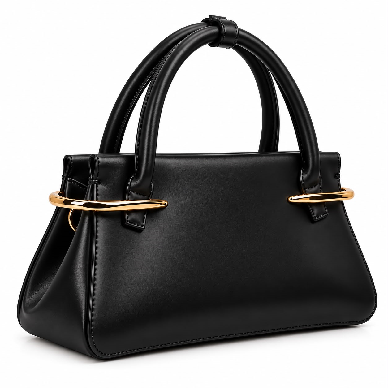 Vera Structured Handbag – Black