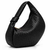 Naya Woven Hobo Bag – Black