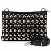 Nova Studded Clutch Bag – Black