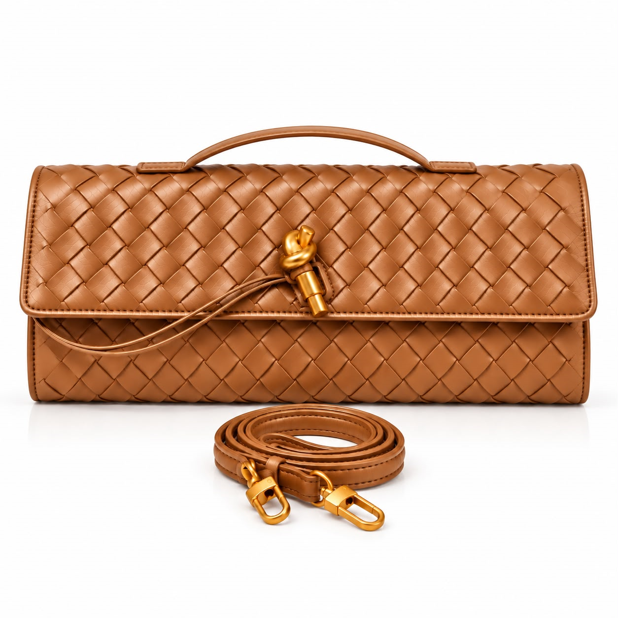 Elara Woven Clutch Bag – Havan