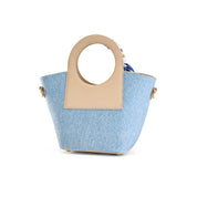 Circular Top Handle Bag - Cafe