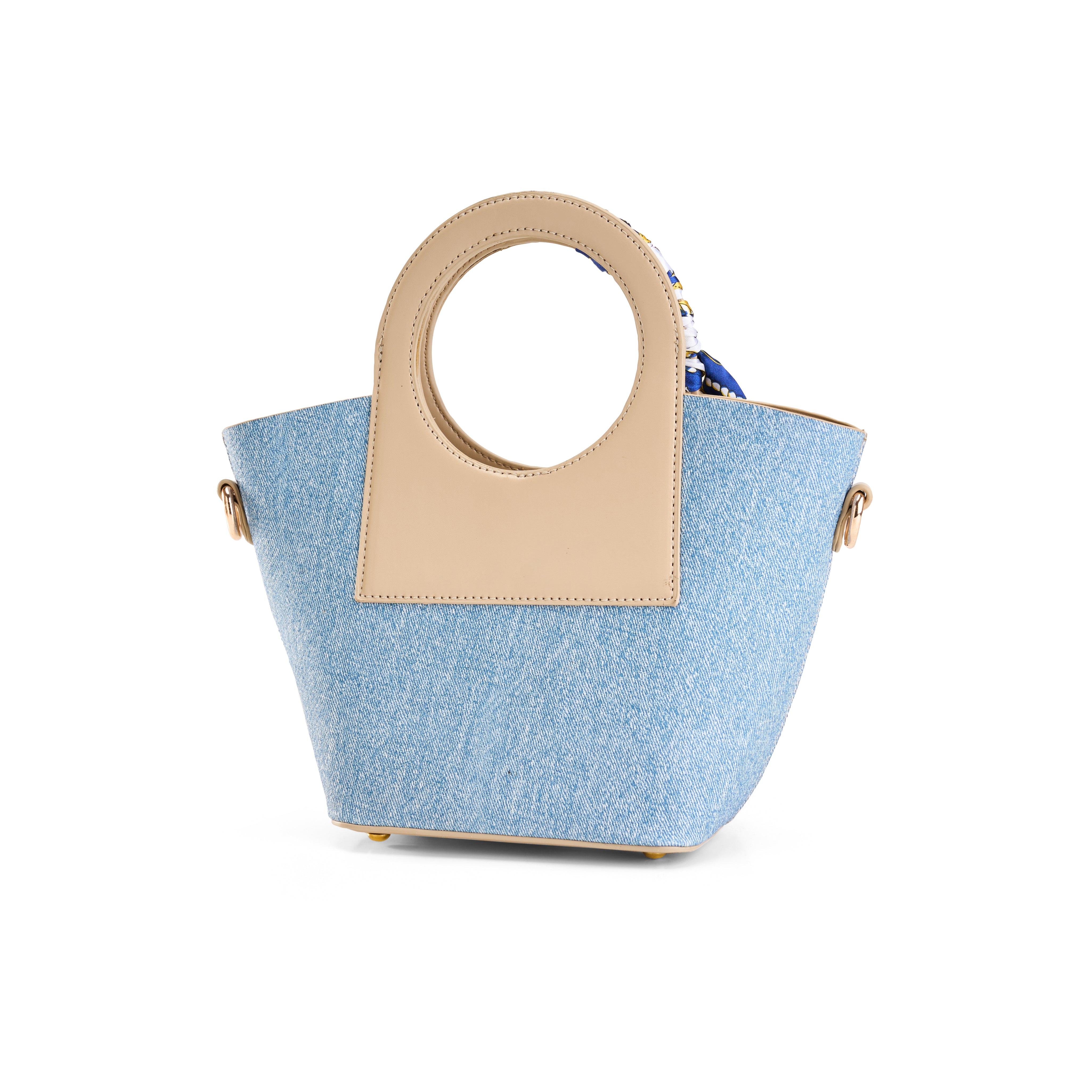 Circular Top Handle Bag - Cafe