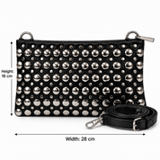Nova Studded Clutch Bag – Black