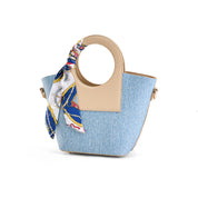 Circular Top Handle Bag - Cafe