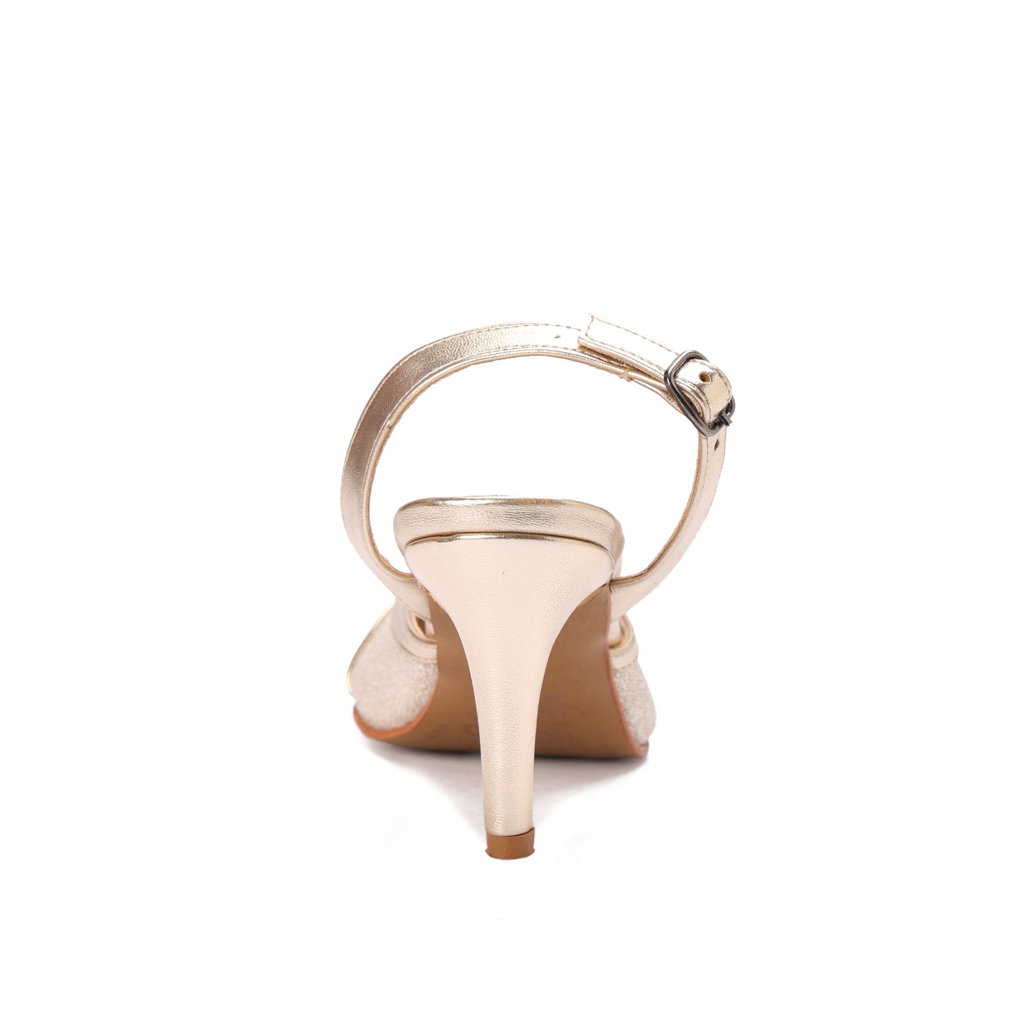 Mid-Heel Slingback Pump - Gold