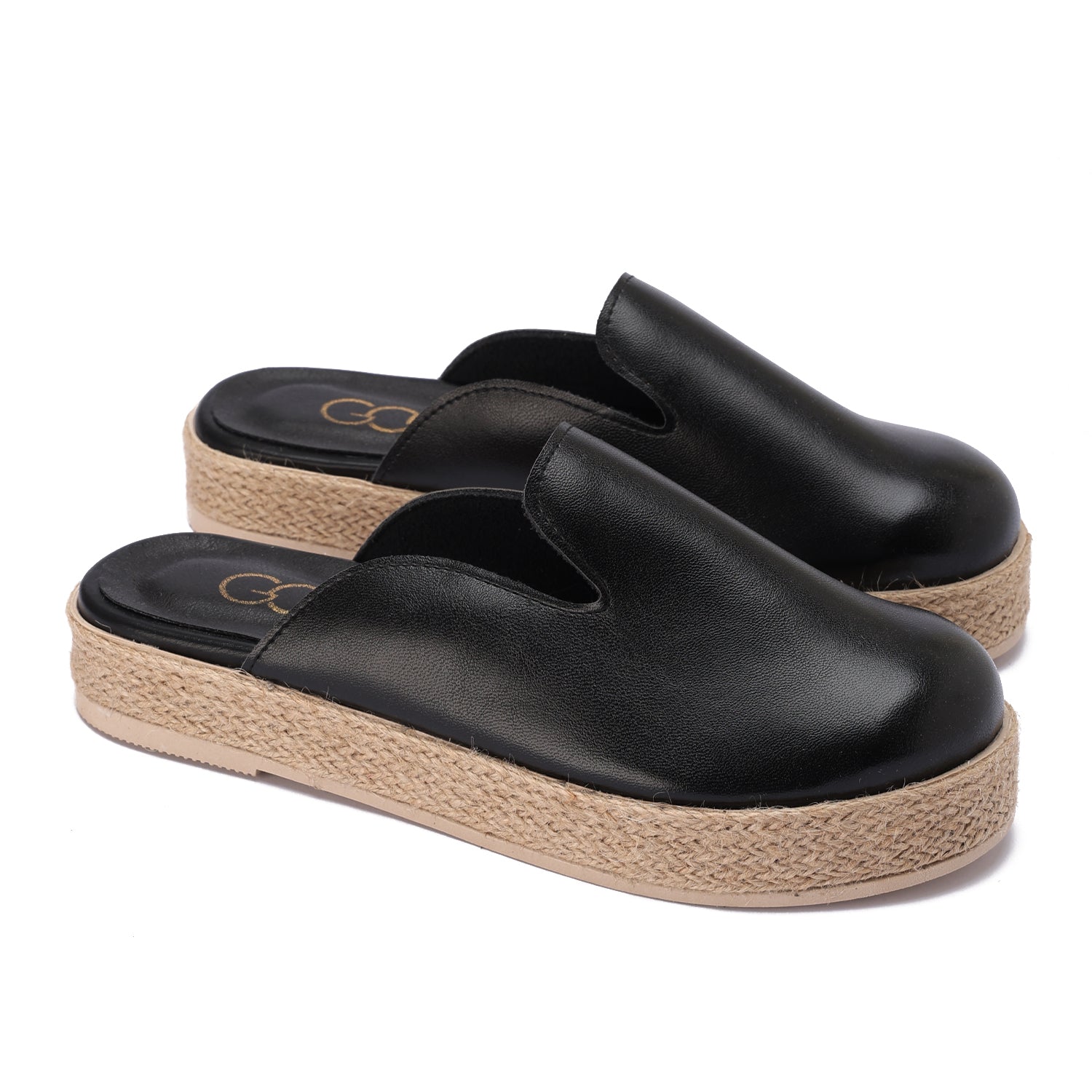 Modern Metallic Clogs - Black