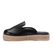 Modern Metallic Clogs - Black