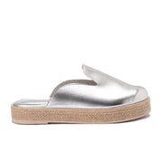 Modern Metallic Clogs -Silver