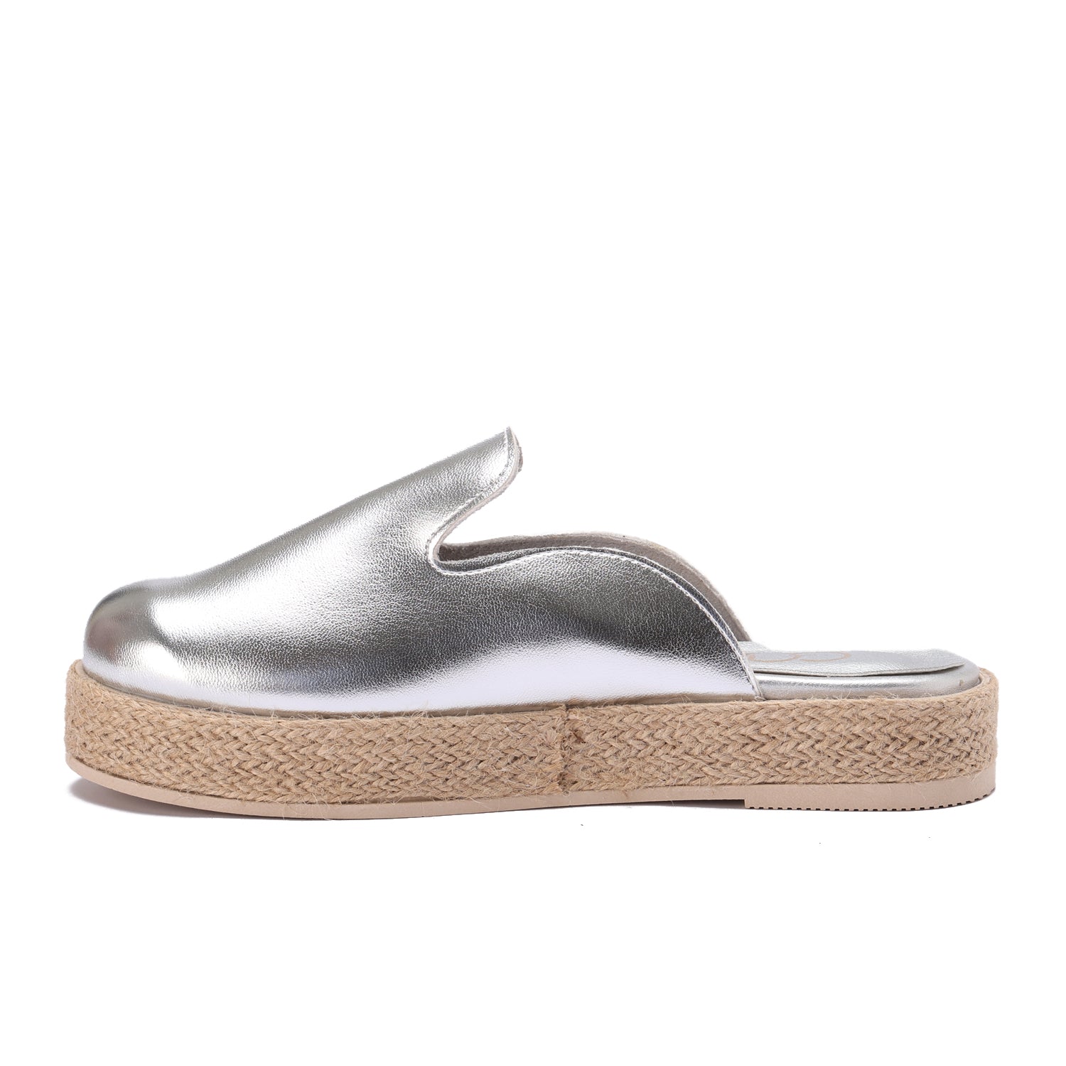 Modern Metallic Clogs -Silver