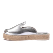 Modern Metallic Clogs -Silver