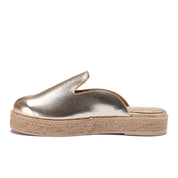 Modern Metallic Clogs - Gold