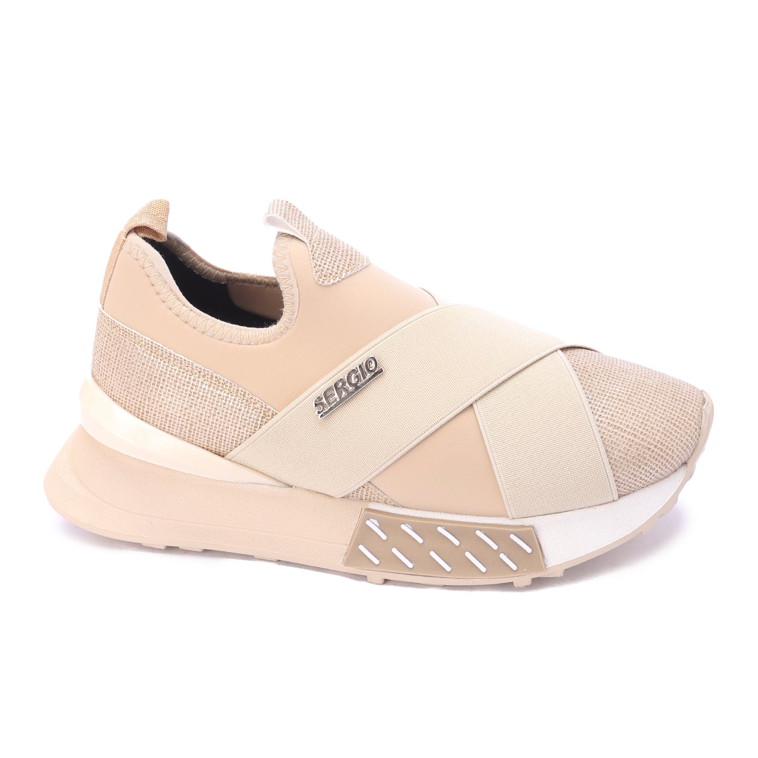SERGIO Slip-On Sneakers-Beige