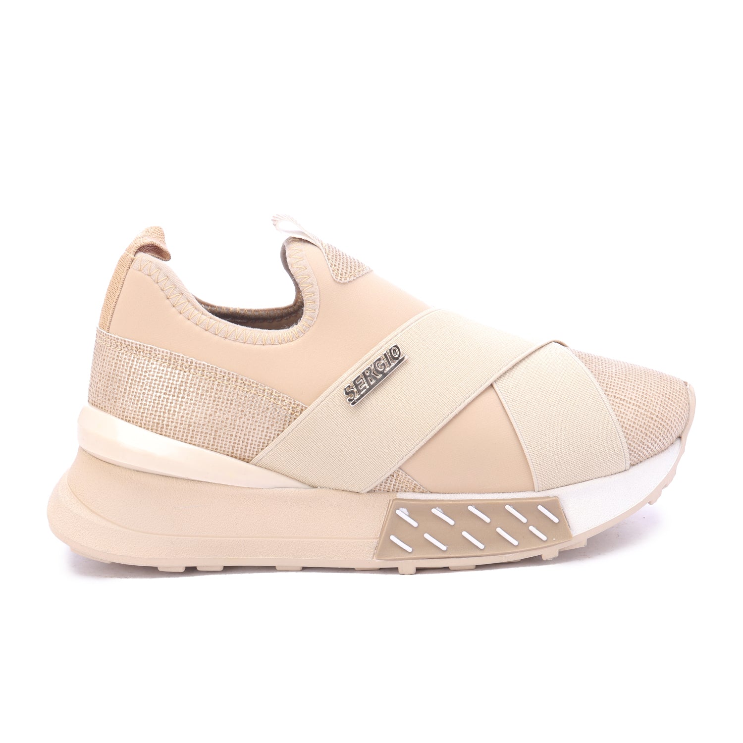 SERGIO Slip-On Sneakers-Beige