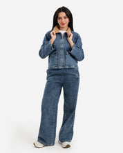 Denim Sherpa Set - Light