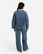 Denim Sherpa Set - Light