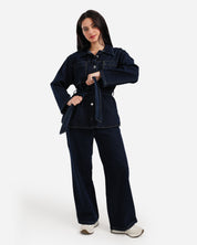 Denim Sherpa Set - JEANS