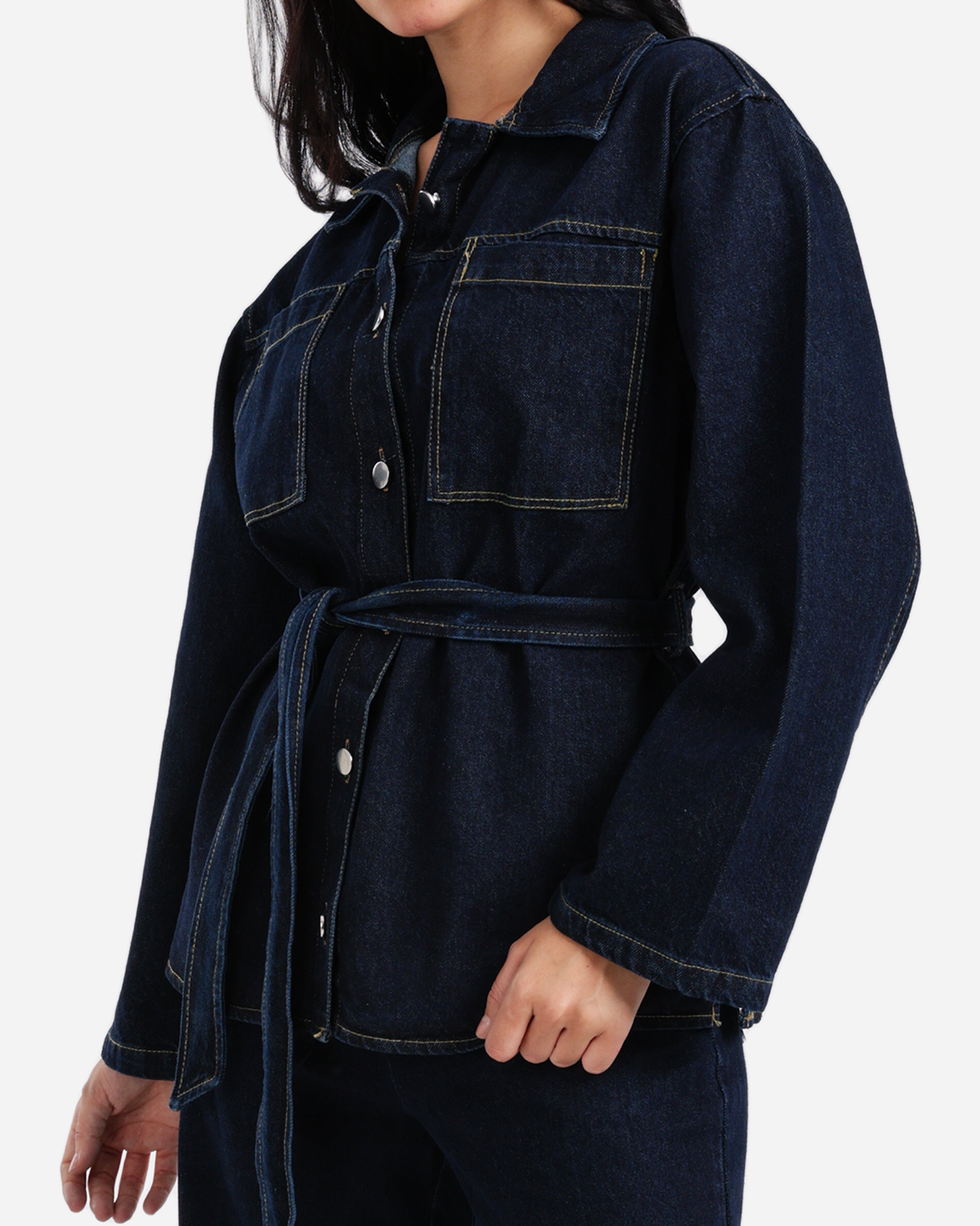 Denim Sherpa Set - JEANS