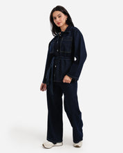 Denim Sherpa Set - JEANS