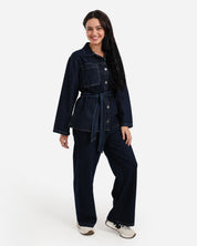 Denim Sherpa Set - JEANS