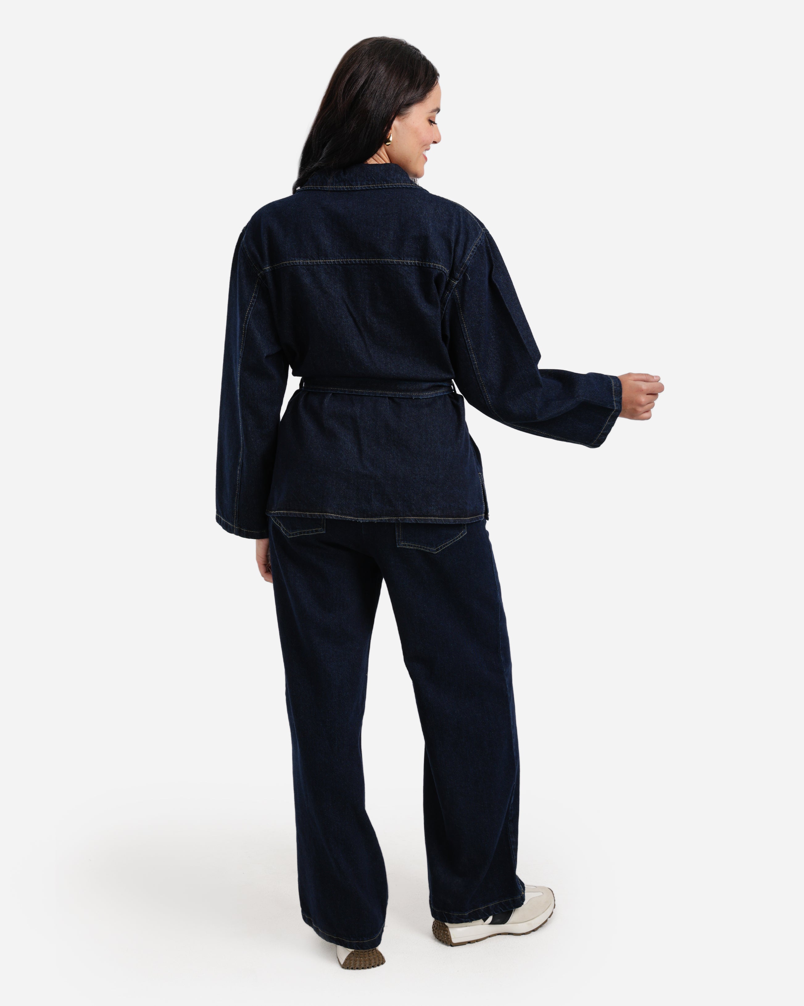 Denim Sherpa Set - JEANS