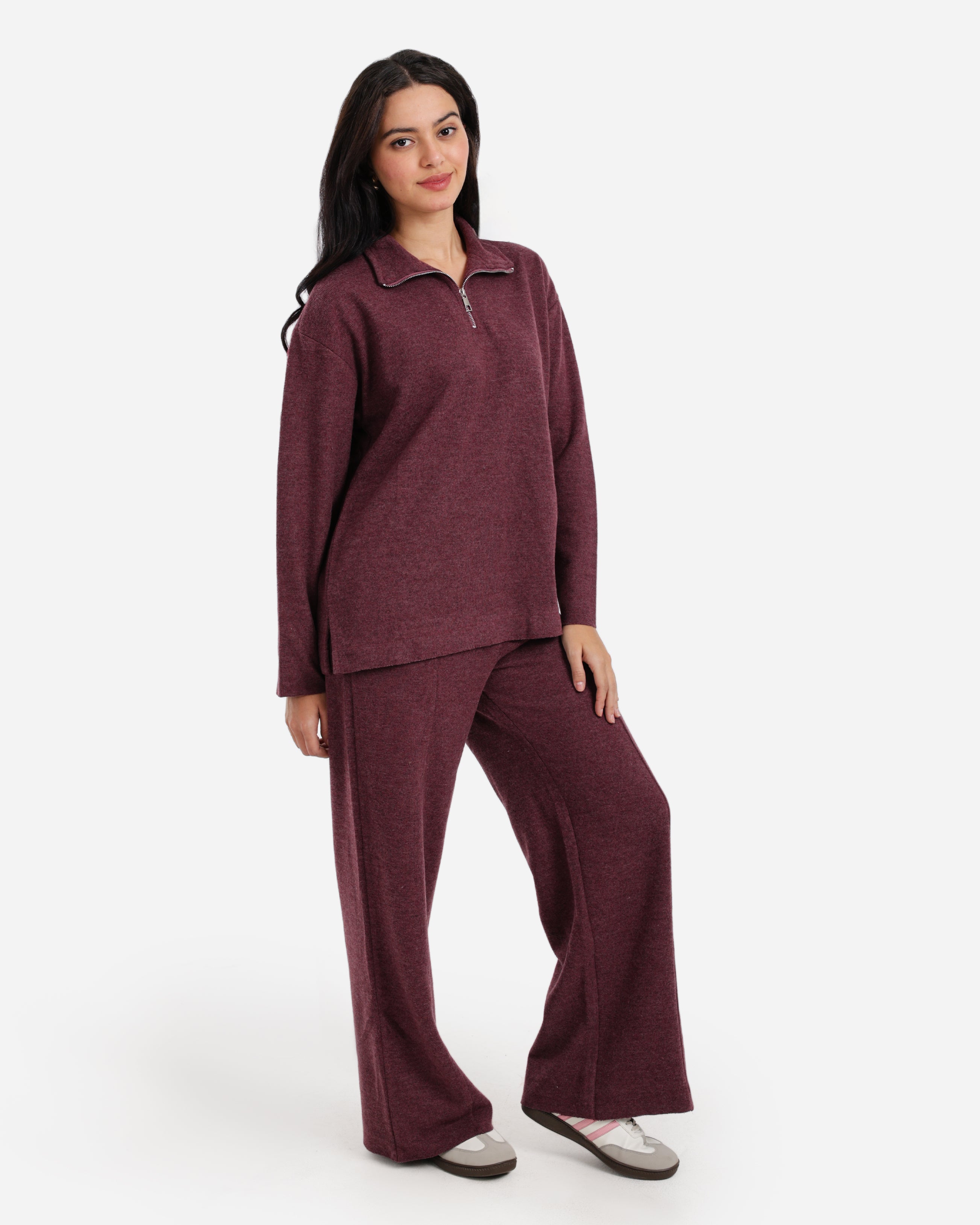 Minimal Lounge Set - Maroon