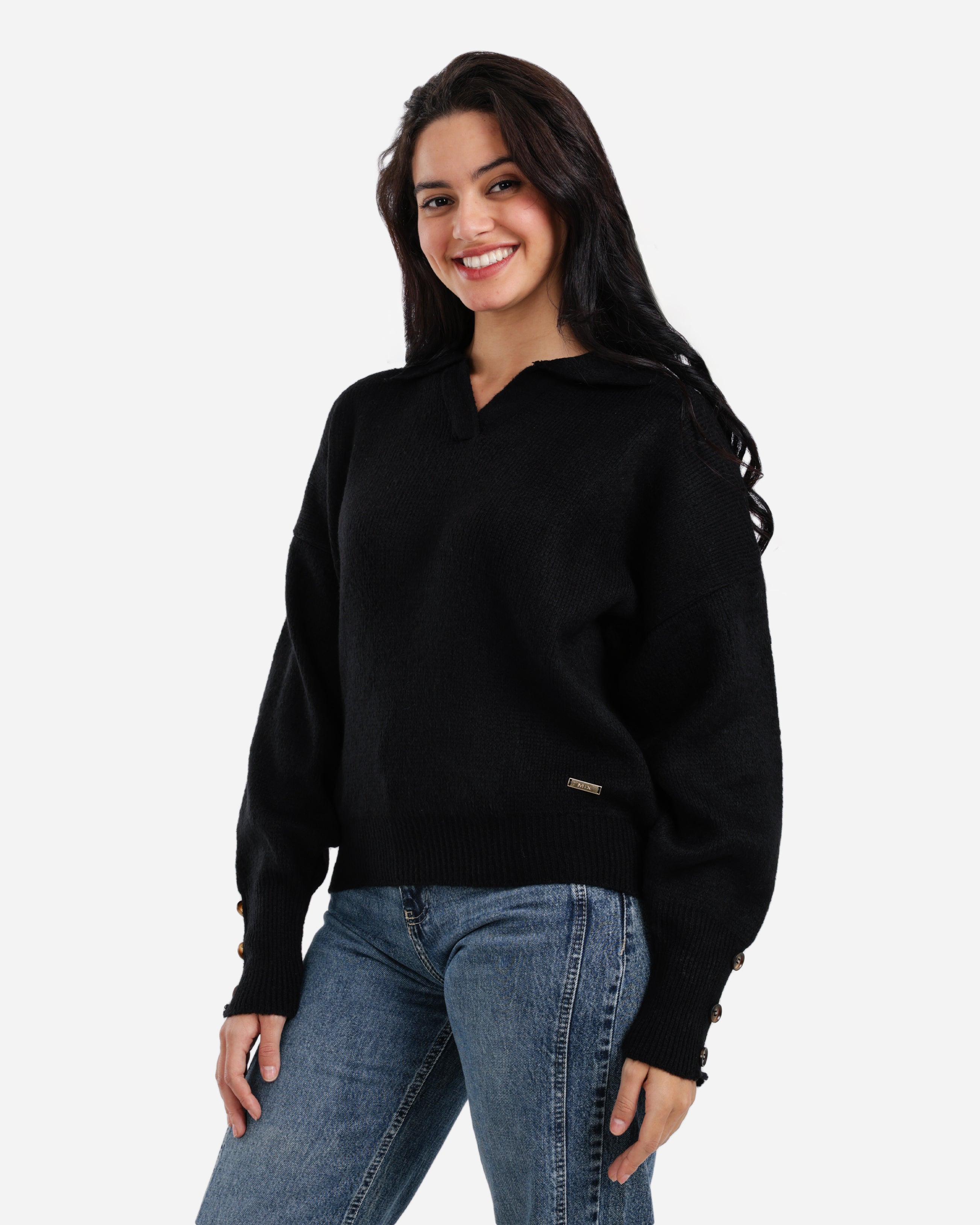 Soft Touch Pullover - Black