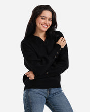 Soft Touch Pullover - Black