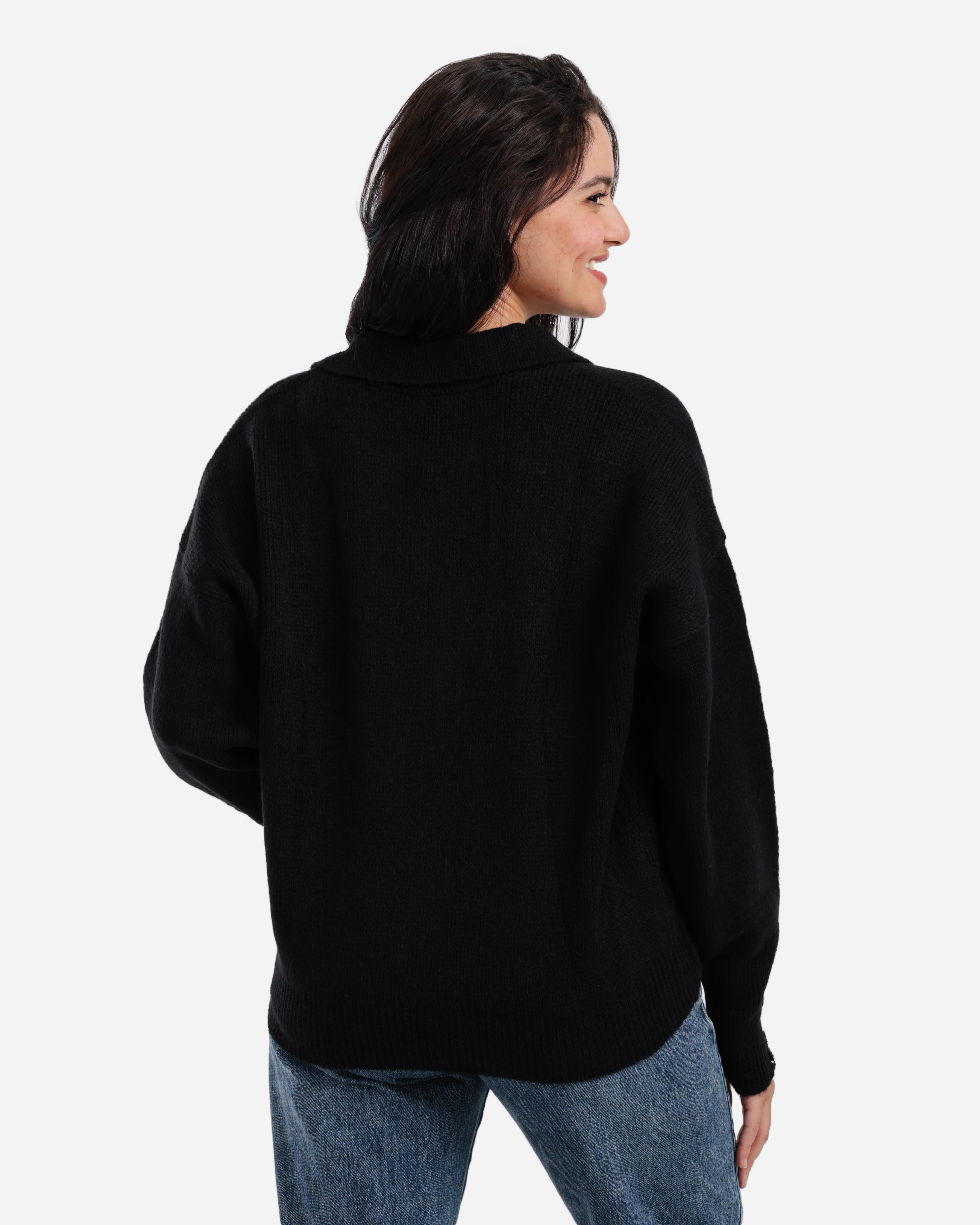 Soft Touch Pullover - Black