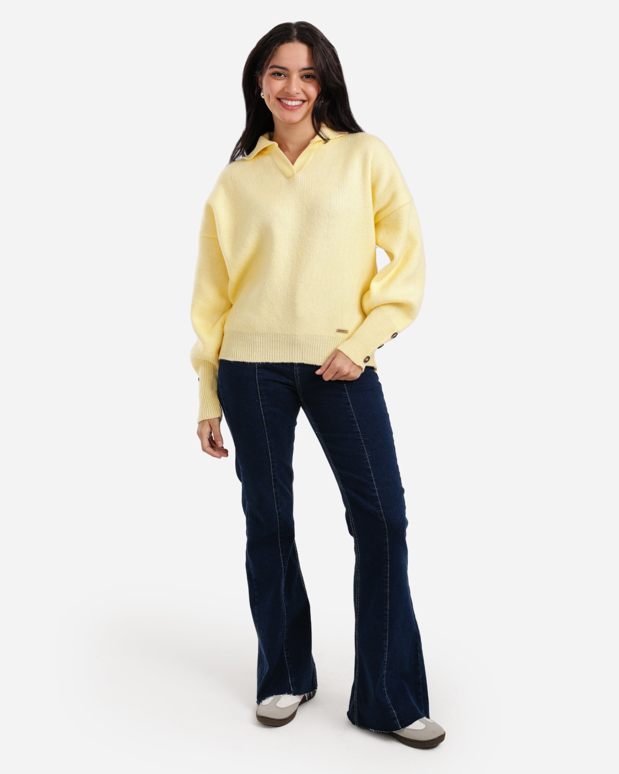 Soft Touch Pullover - Yellow