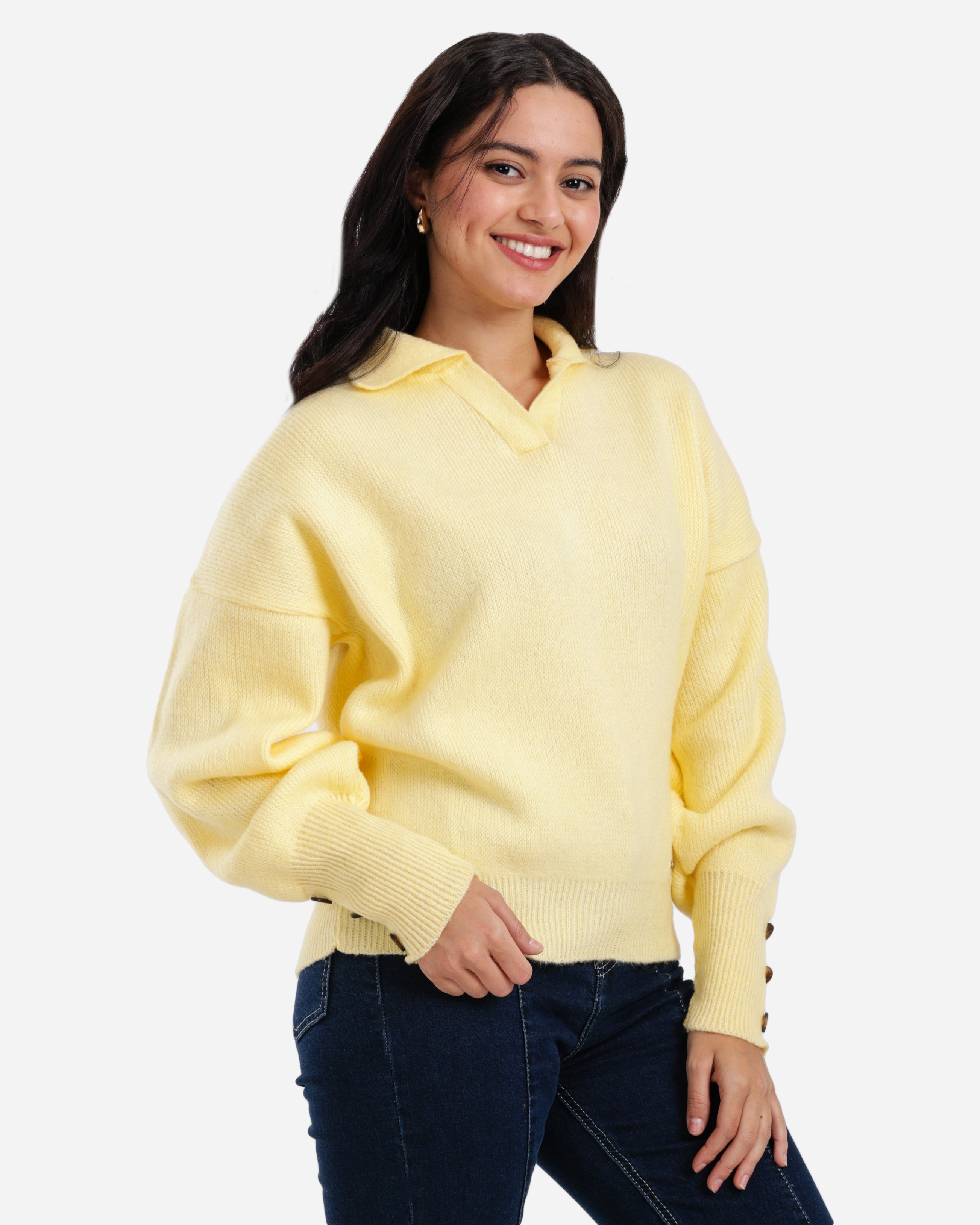 Soft Touch Pullover - Yellow