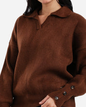 Soft Touch Pullover - Brown