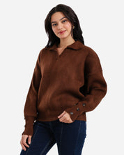 Soft Touch Pullover - Brown