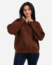 Soft Touch Pullover - Brown