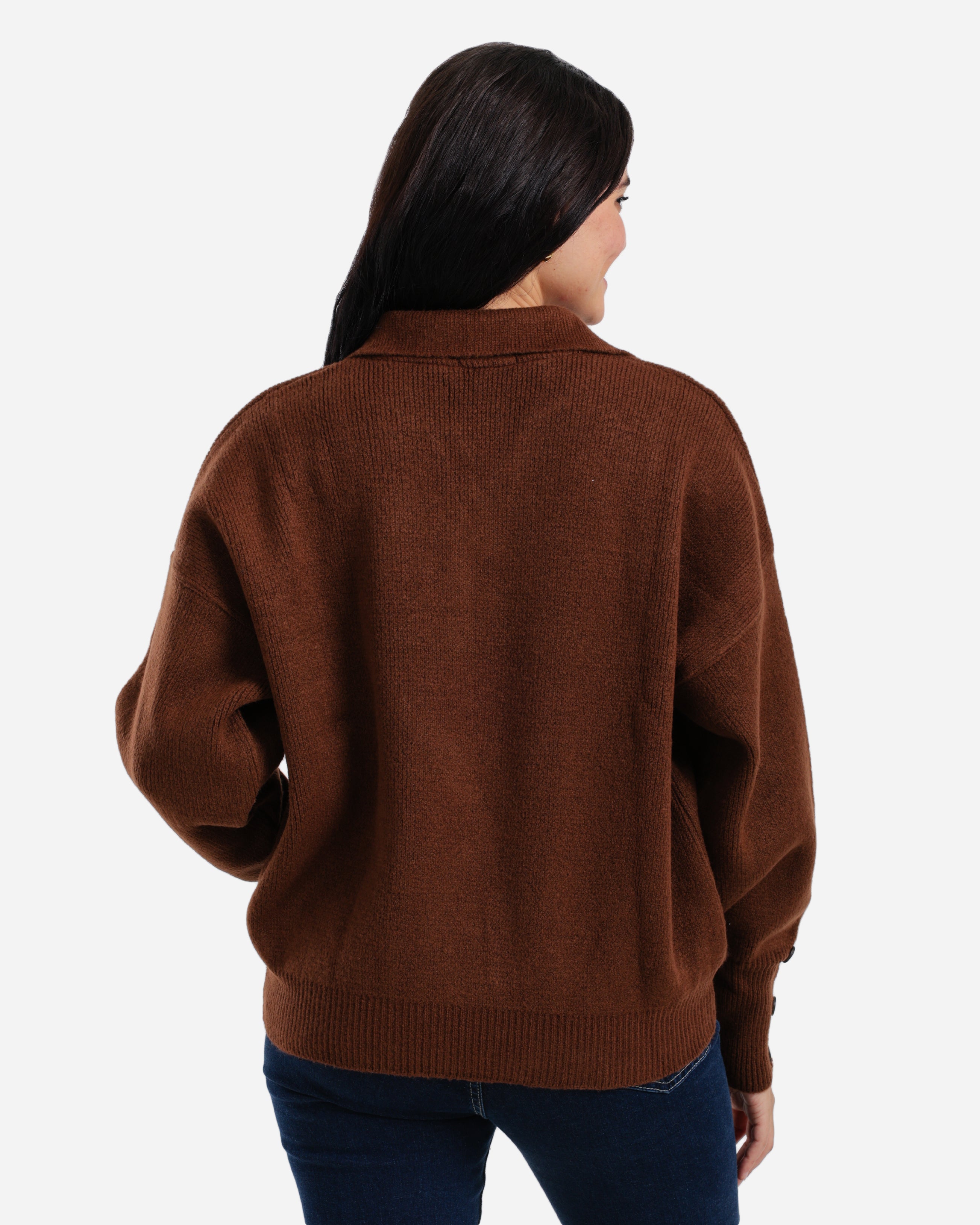 Soft Touch Pullover - Brown