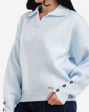 Soft Touch Pullover - Light blue